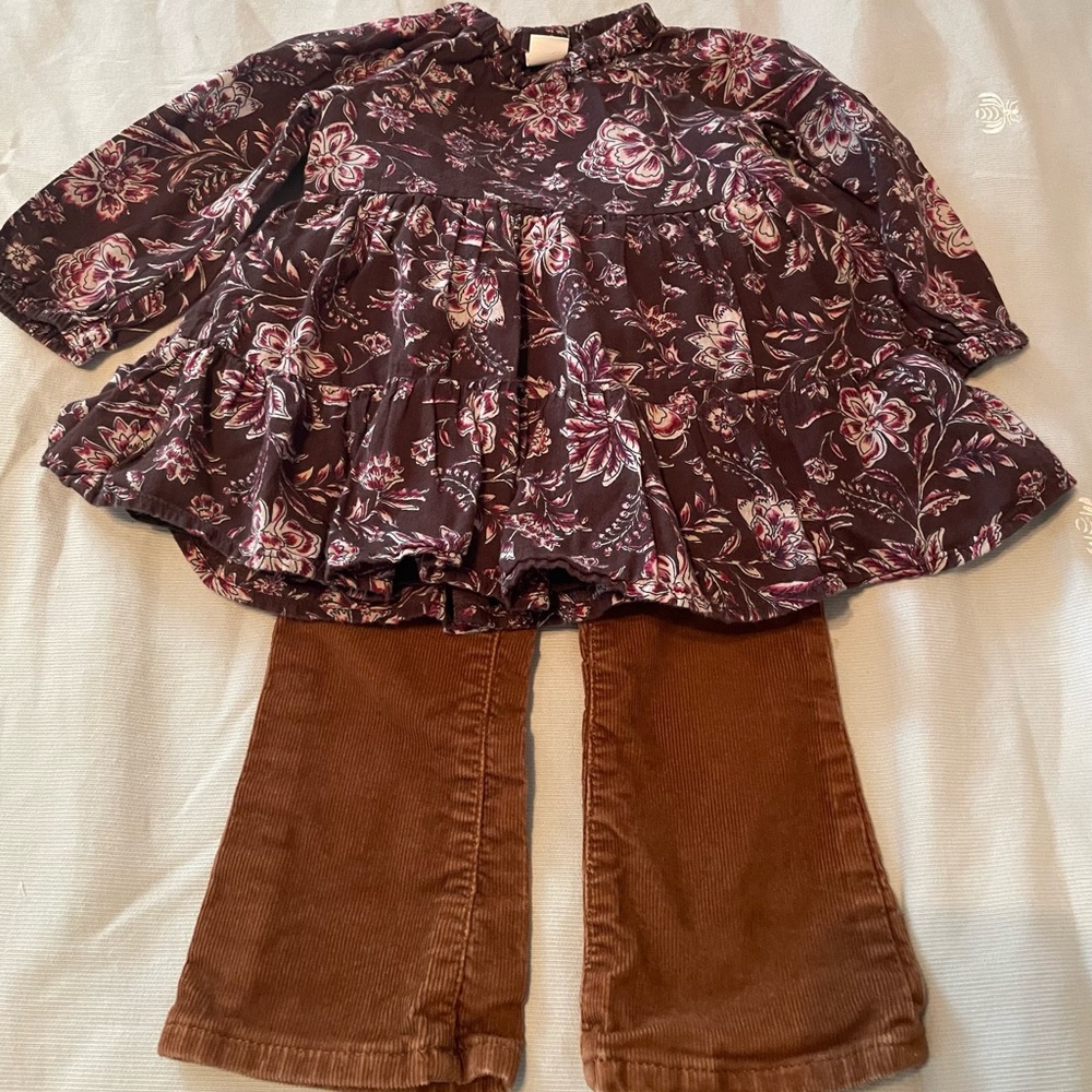 GAP Floral Brown Kids Blouse